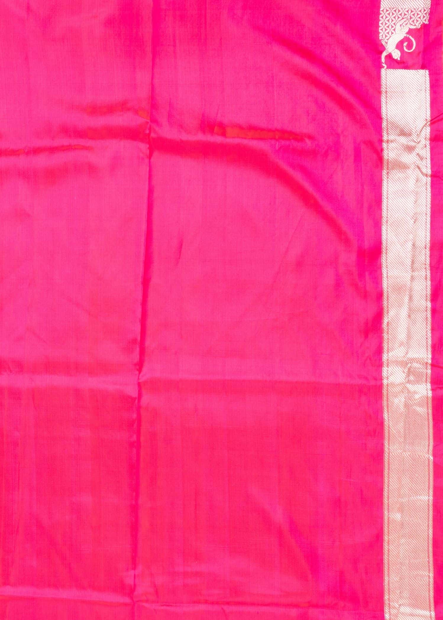 Pure Katan Silk Gold and Red Khinkhwab Banarasi Handloom Saree - Image 2