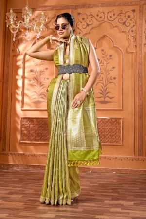 Green Contemporary Pure Katan Tanchoi