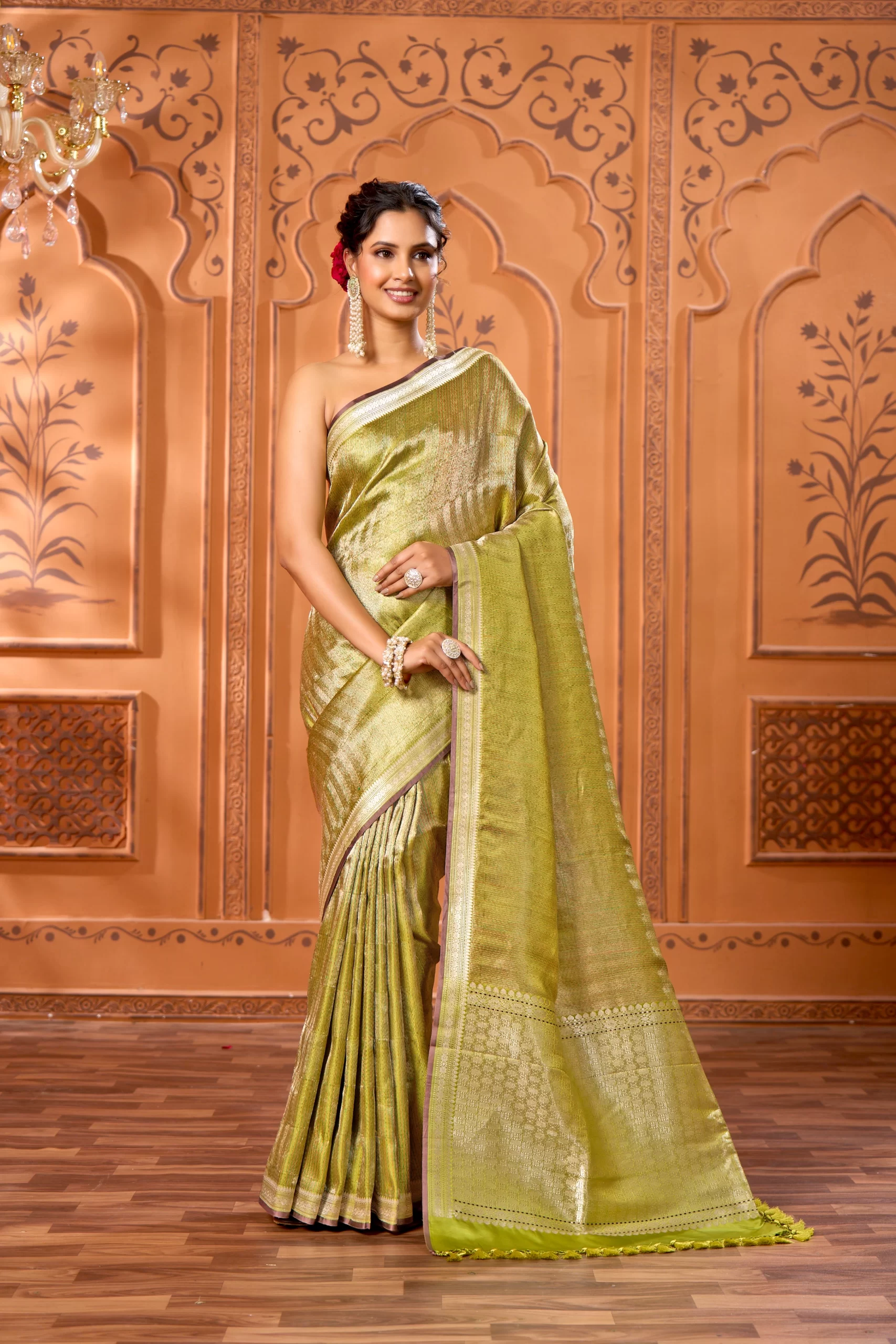 Green Contemporary Pure Katan Tanchoi - Image 2