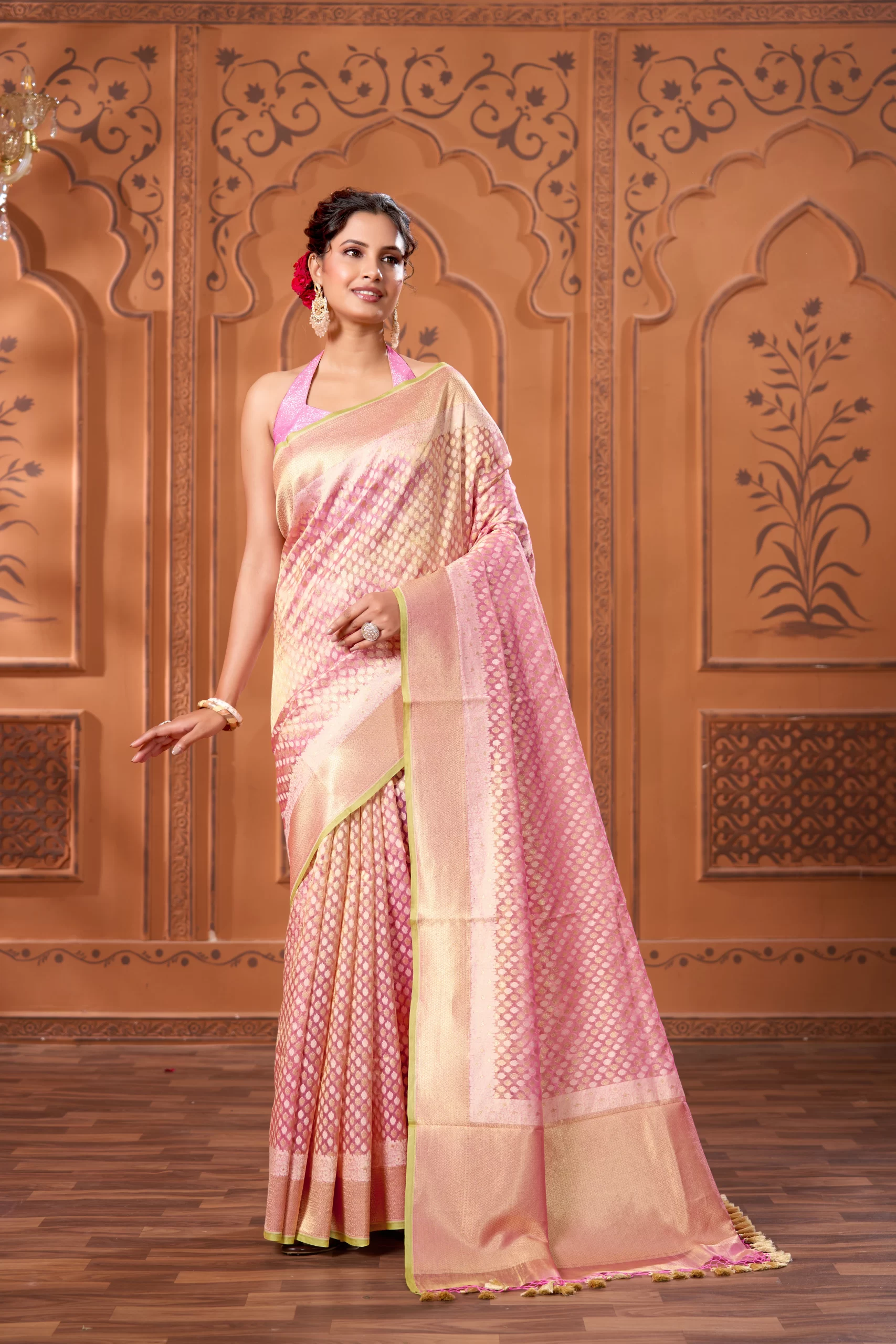 Kora Tissue Banarasi saree