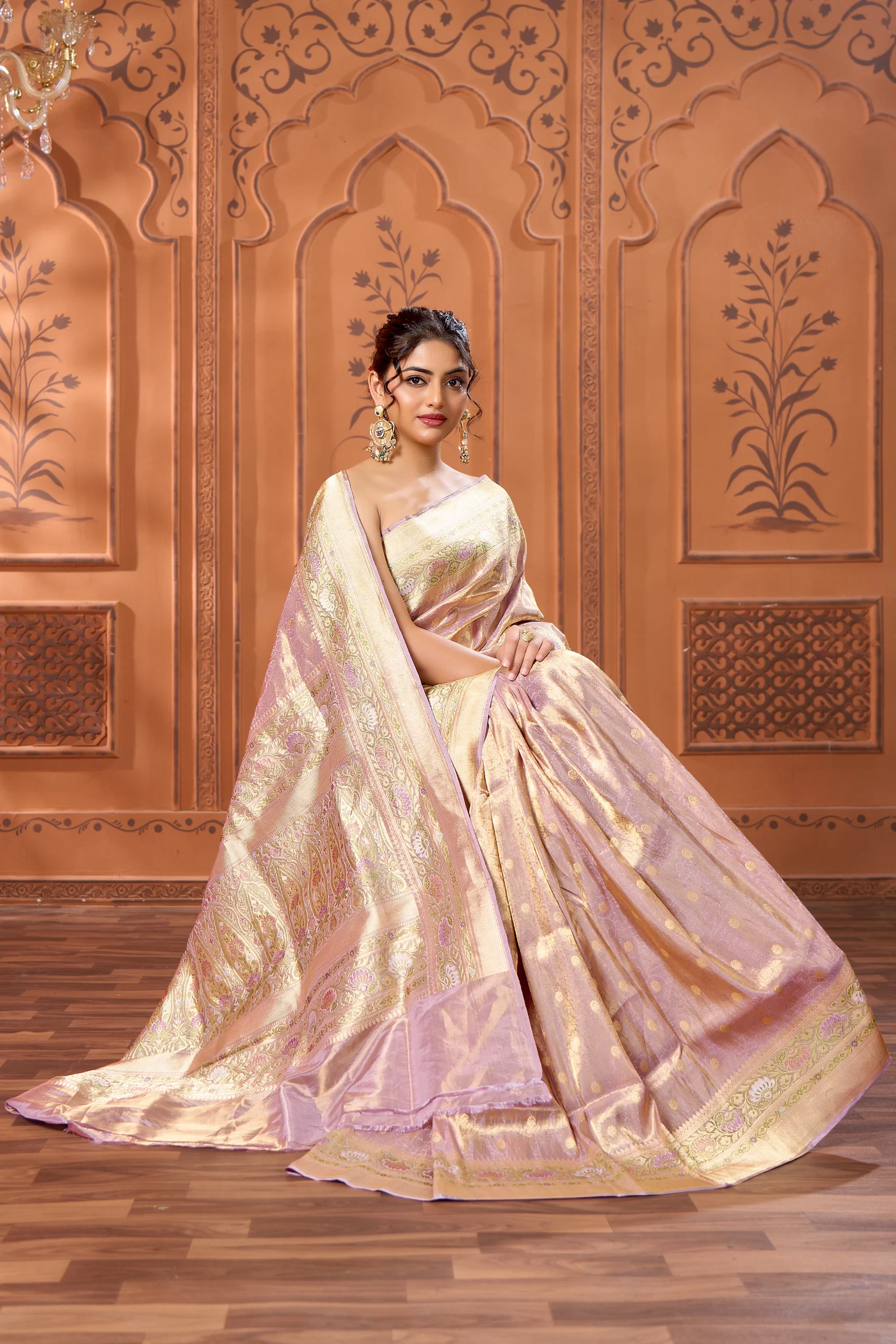 Banarasi Tanchoi Katan Silk Saree - Image 2