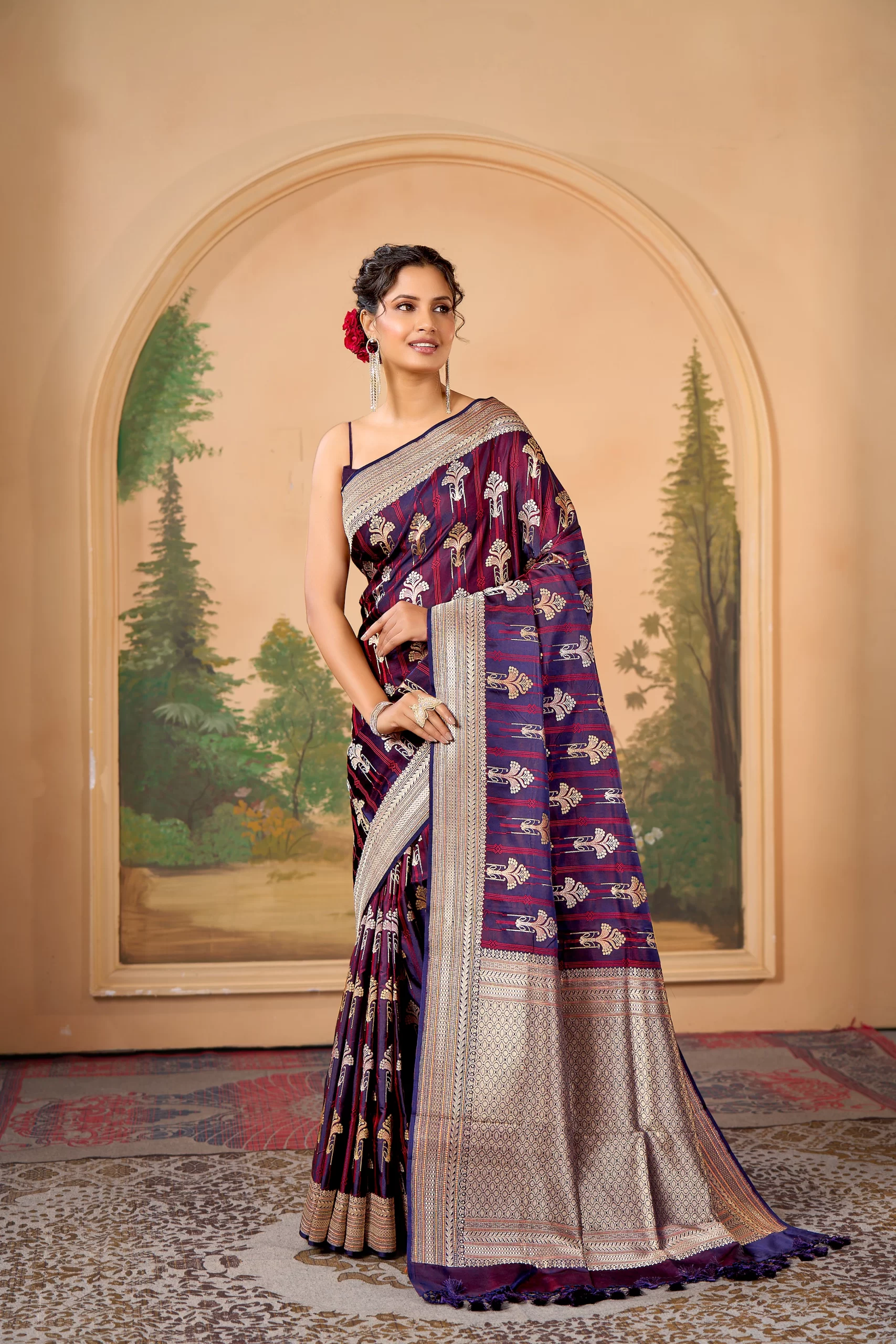 Banarasi Tanchoi Katan Silk Saree