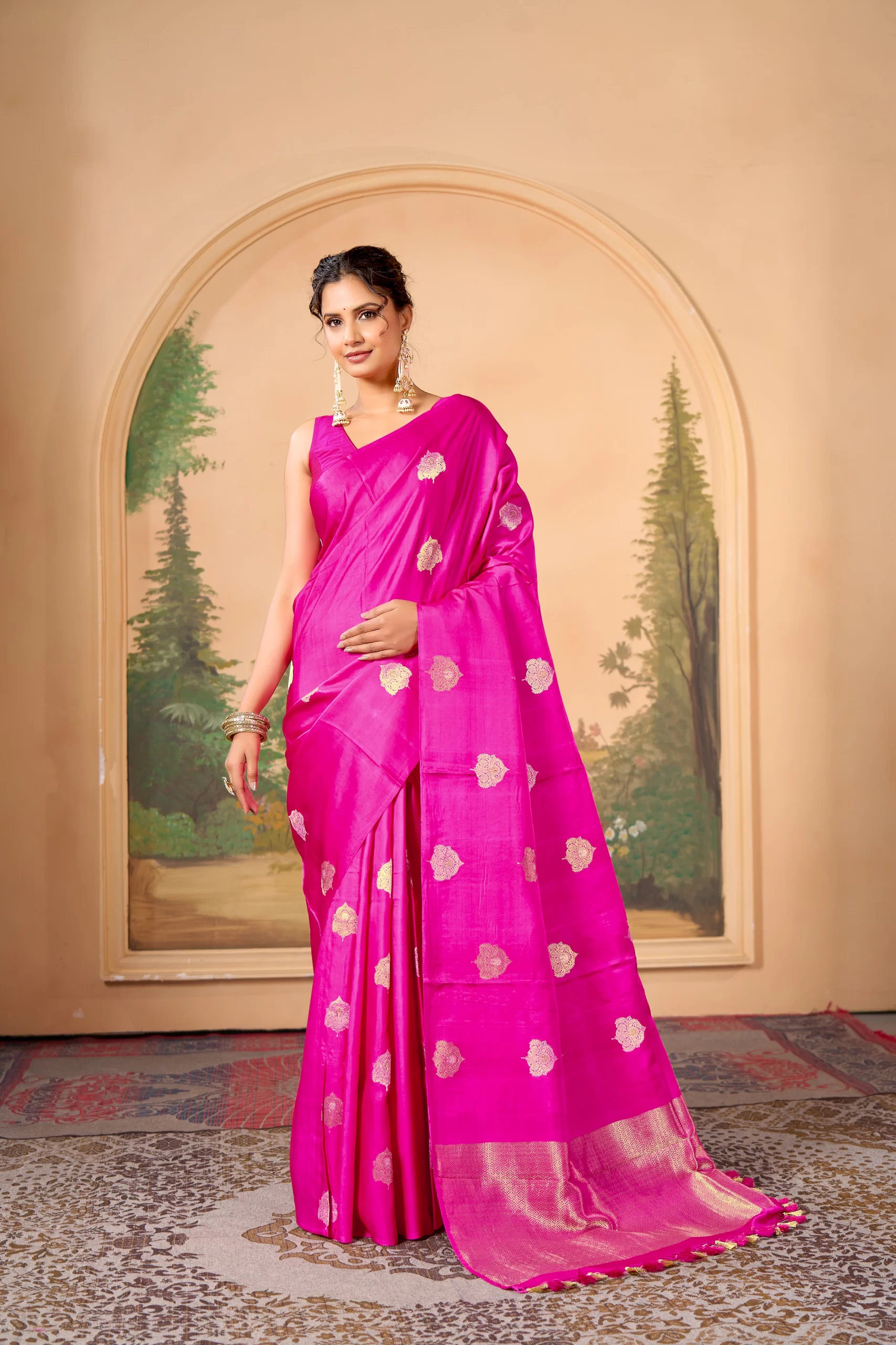 Banarasi Mashru pure silk Saree - Image 2