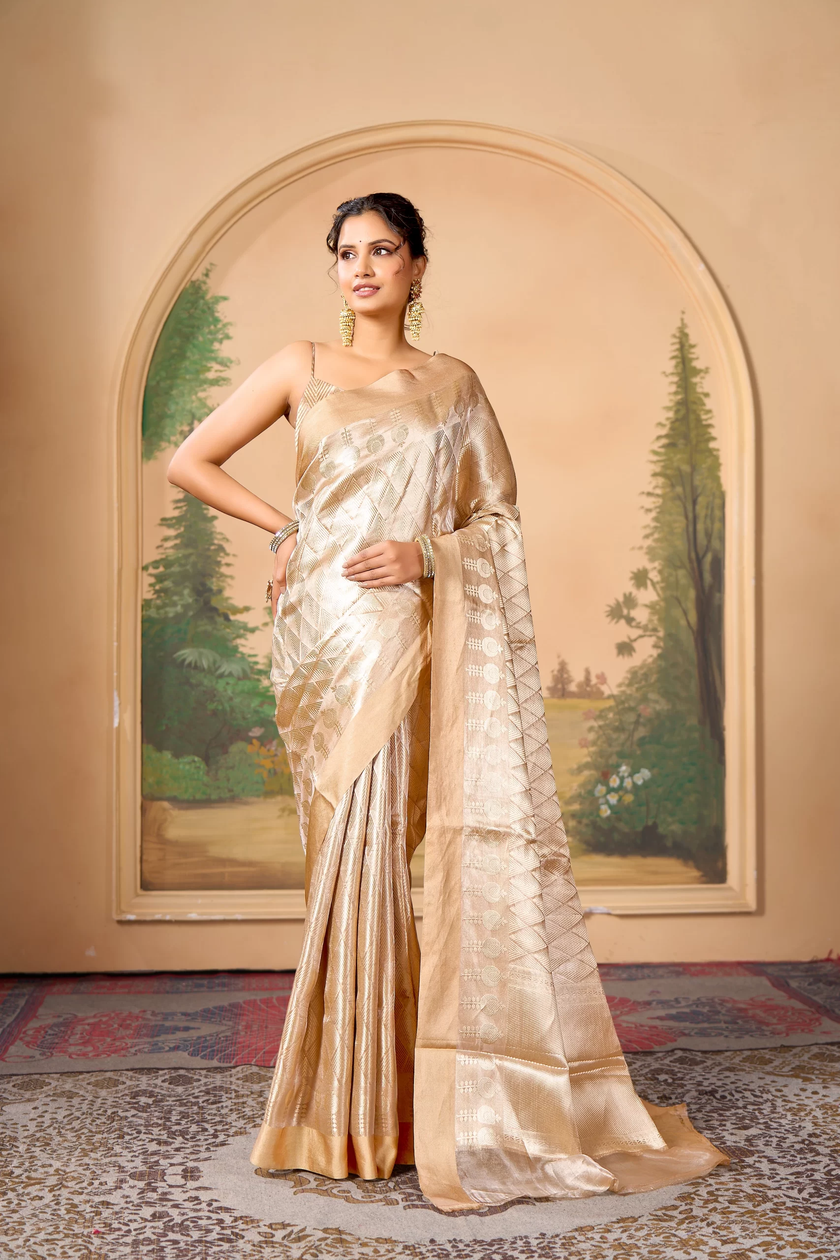 Pure Tissue Silk brocade weave - Image 2