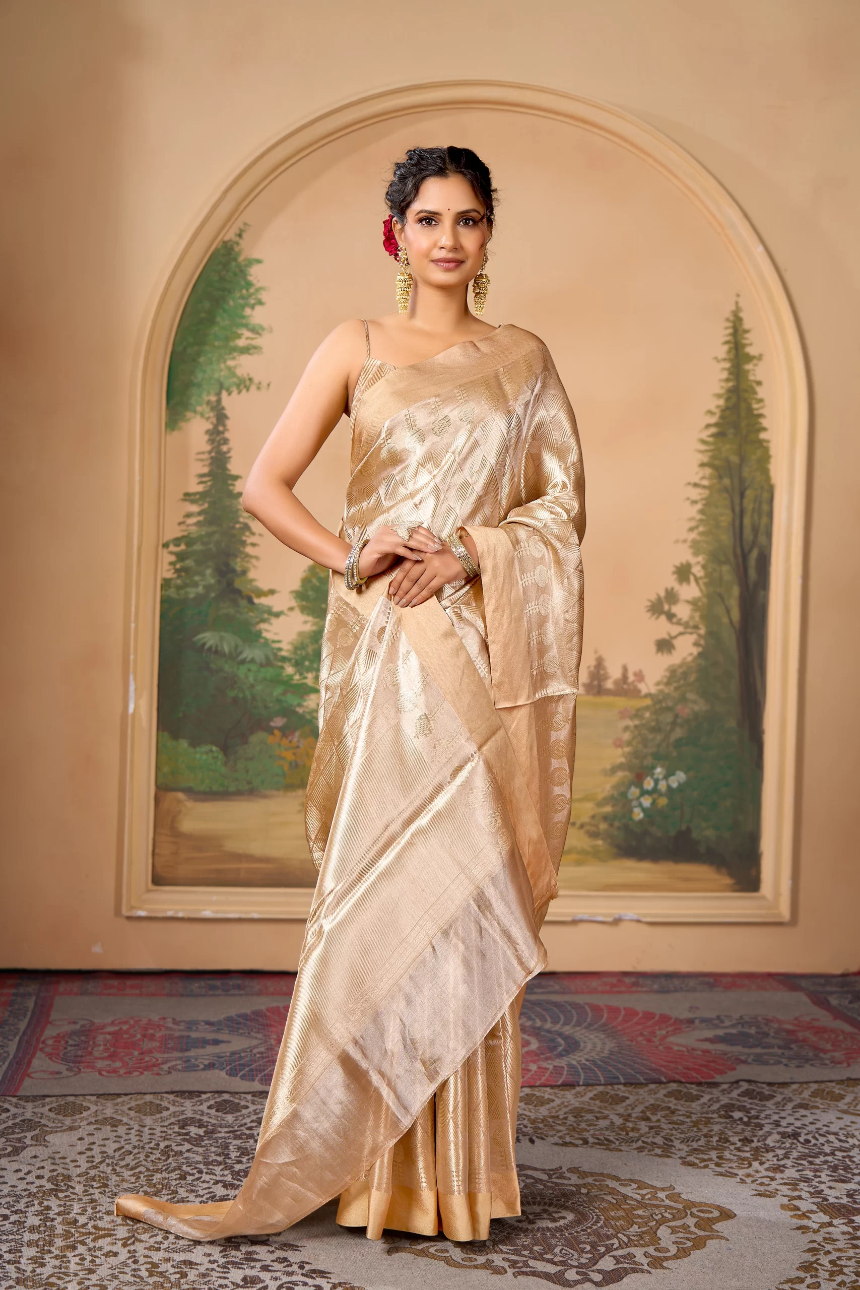 Pure Tissue Silk brocade weave - Image 3